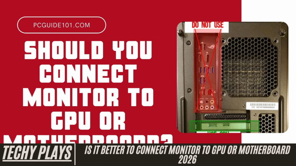 Is It Better To Connect Monitor To GPU Or Motherboard 2026
